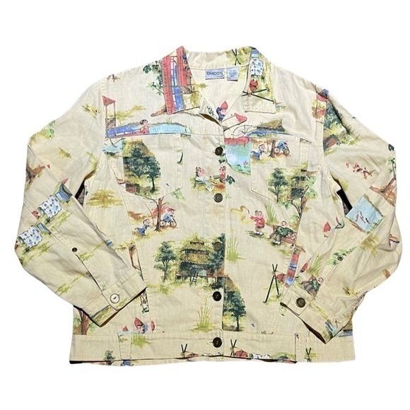 Chico’s linen jacket size Small GG - Picture 1 of 4